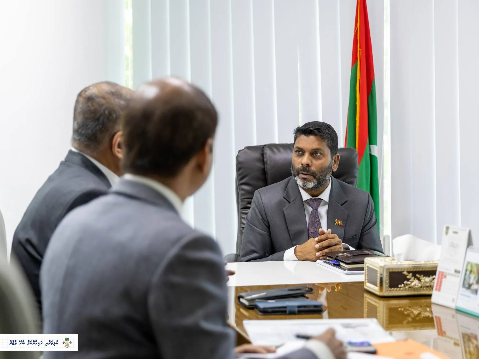 ކުޅިވަރާއި ހަށިހެޔޮކަމާ ބެހޭ ވަޒީރު ޢަބްދުﷲ ރާފިޢު /ފޮޓޯ: ކުޅިވަރާއި ހަށިހެޔޮކަމާ ބެހޭ ވުޒާރާ