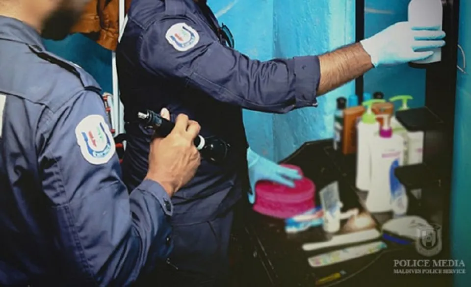During an earlier operation held by Maldives Police (Photo/Maldives Police)