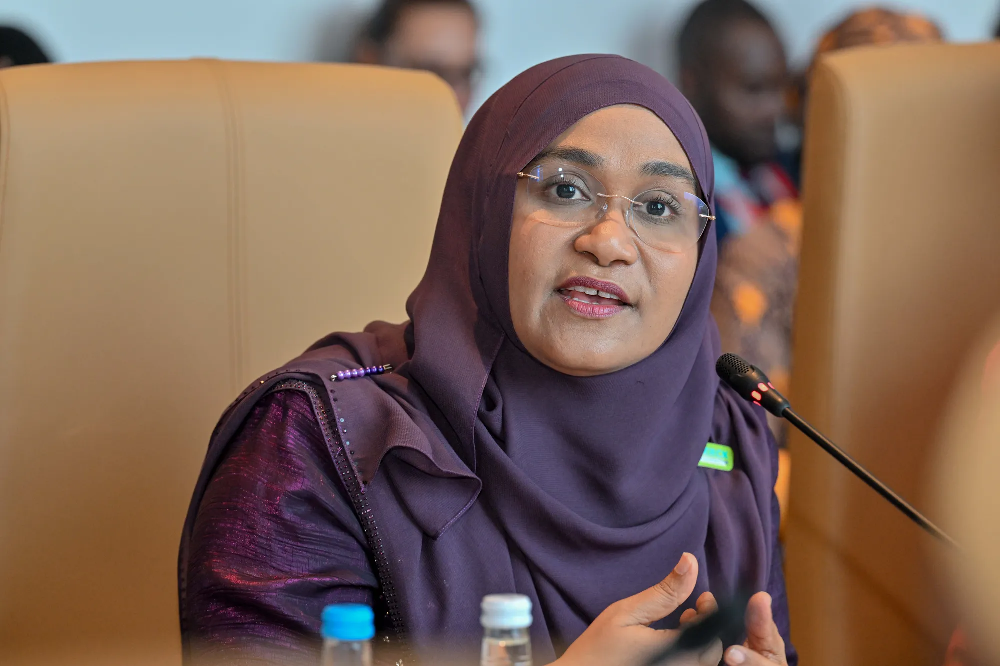 ރައީސުލްޖުމްހޫރިިއްޔާ ޑރ. މުހައްމަދު މުއިއްޒުގެ އަނބިކަނބަލުން މެޑަމް ސާޖިދާ މުހައްމަދު