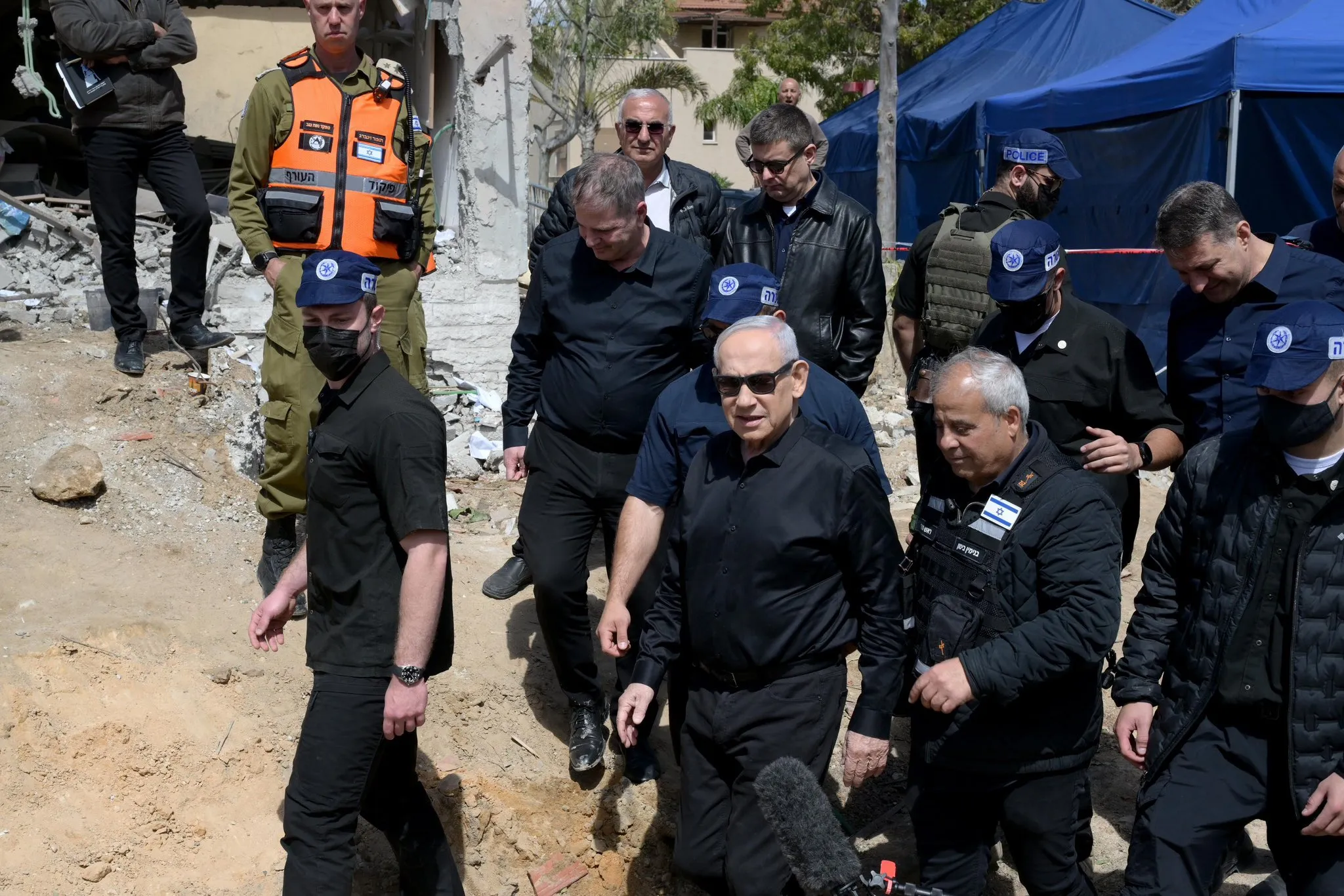 އިރާނުން ދިން ވަރުގަދަ ހަމަލާގައި ލިބުނު ގެއްލުންތައް ނަތަންޔާހޫ ބަލާލައިފި