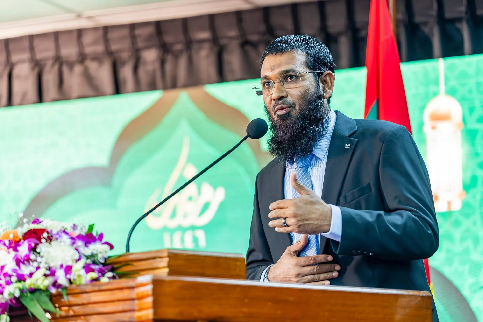 އިޙްޔާ ފޯރަމްގައި ޝެއިޚް ސަމީރު ދަރުސް ދެއްވަނީ: ފޮޓޯ/ އިސްލާމިކް މިނިސްޓްރީ