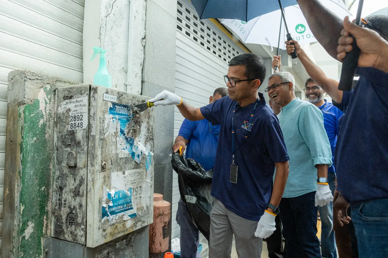 މާލޭގައި ހުރި ސްޓެލްކޯގެ ޑިސްޓްރިއުބިއުޝަން ފޮށިތައް ސާފު ކުރުމުގެ މަސައްކަތް ފަށައިފި