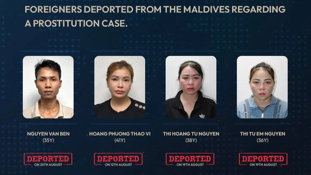 The four expats deported regarding prostitution case (Photo/Immigration)