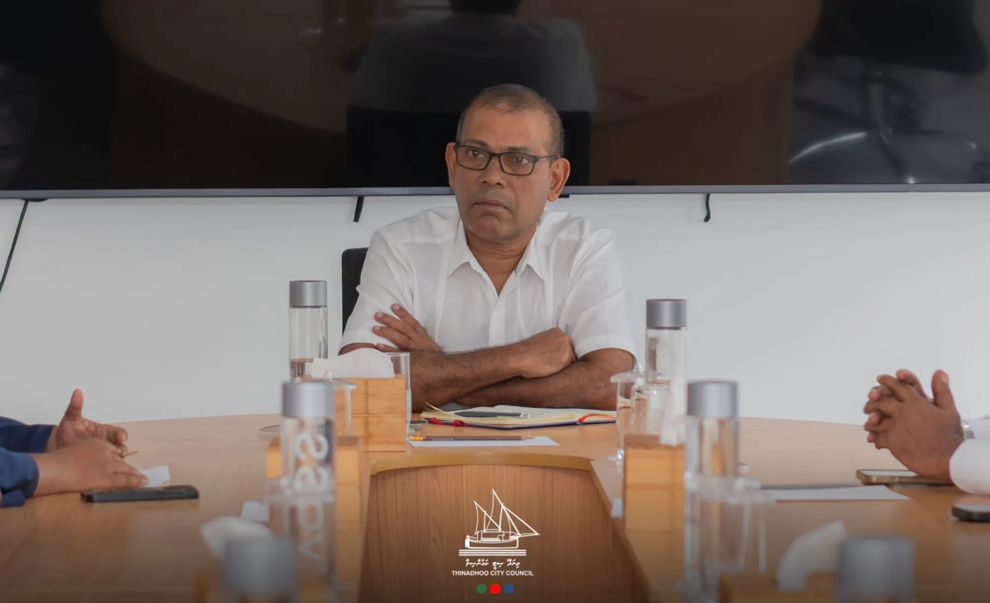 ކުރީގެ ރައީސް ނަޝީދު- ފޮޓޯ/ ތިނަދޫ ސިޓީ ކައުންސިލް