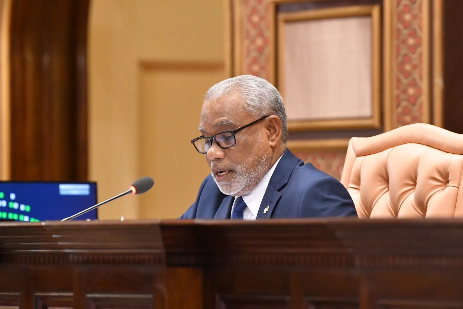 މަޖިލީހުގެ ރައީސް އަބްދުއްރަޙީމް އަބްދުالله: ފޮޓޯ/ މަޖިލިސް