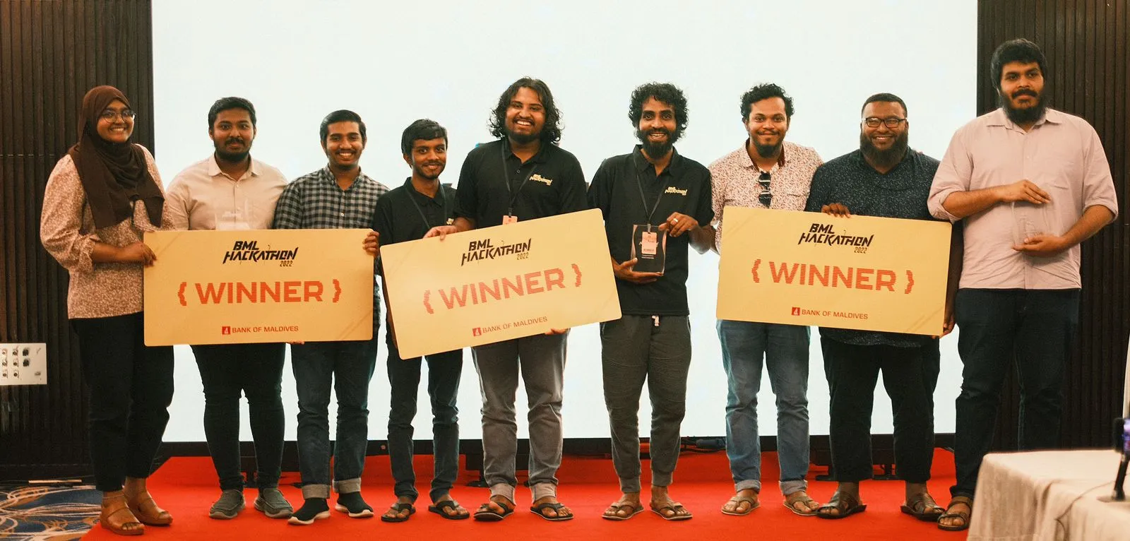 Winners of Bank of Maldives Hackton