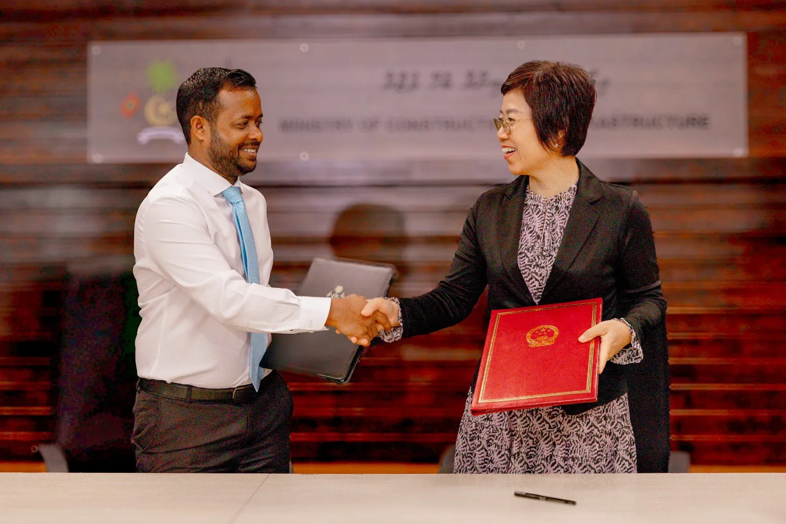 Agreement signing between Ministry of Construction and the Chinese Government (Photo/Ministry of Construction and Infrastructure)