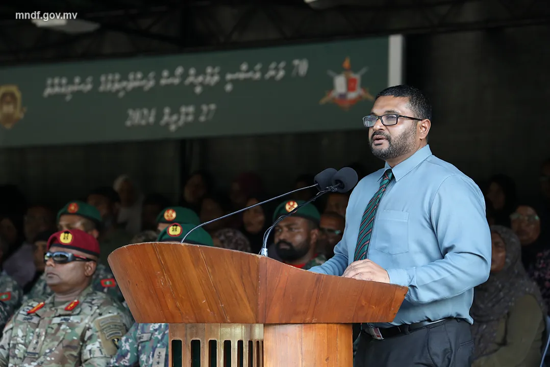 ޑިފެންސް މިނިސްޓަރ ޣައްސާން މައުމޫން މިއަދުގެ ރަސްމިއްޔާތުގައި ވާހަކަފުޅު ދައްކަވަނީ