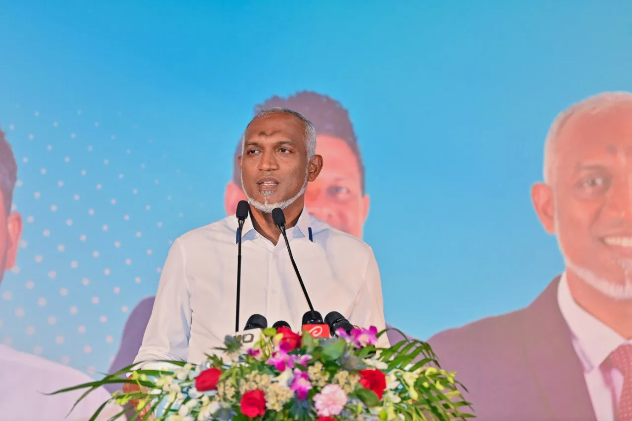 ރައީސް ޑރ.މުހައްމަދު މުޢިއްޒު-- ފޮޓޯ: ޕީޕީއެމް/ޕީއެންސީ