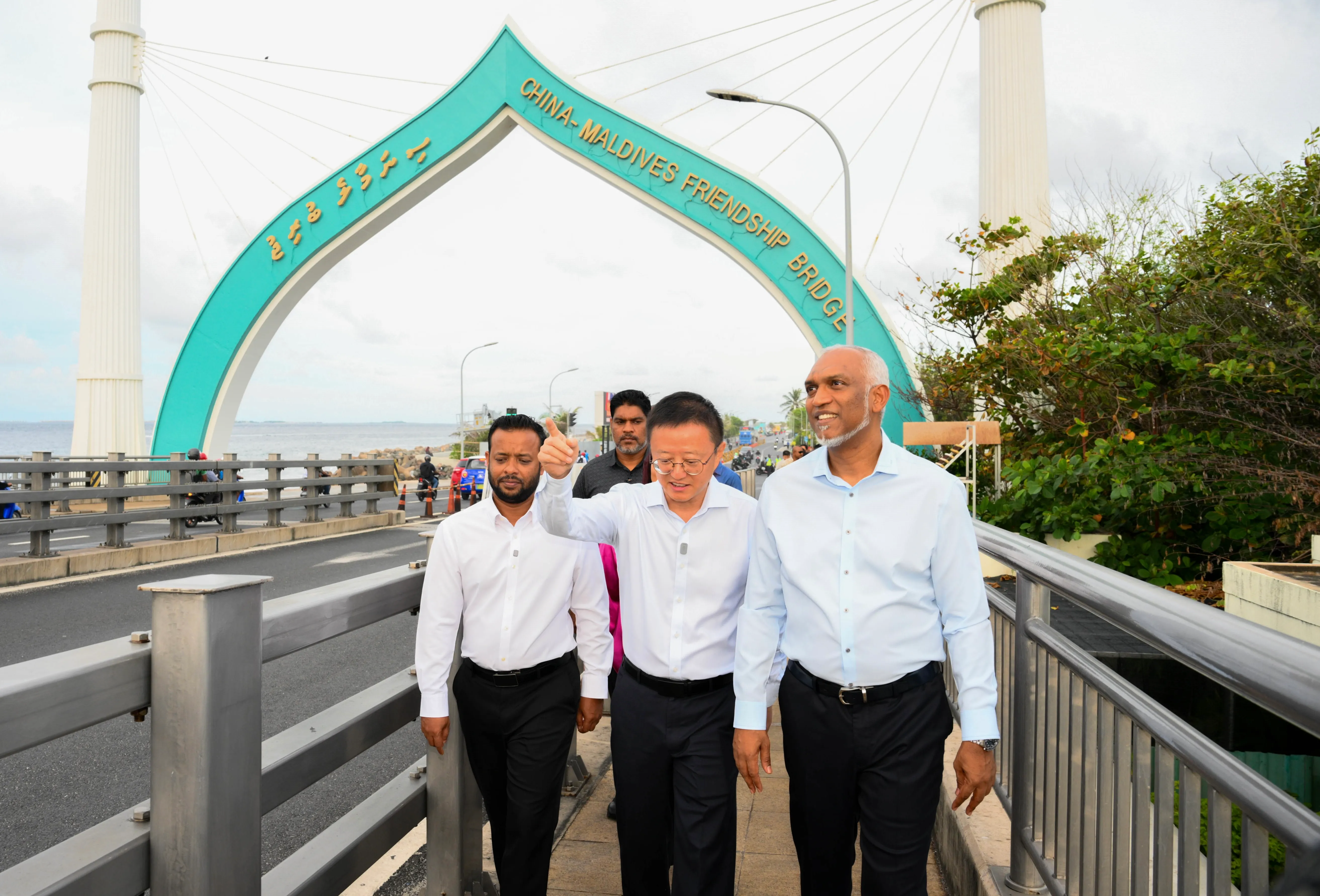 ސިނަމާލެ ބްރިޖަކީ ރާއްޖެ އާއި ޗައިނާާއާ ދެމެދު އޮތް ވަރުގަދަ ގުޅުން ރަމްޒުކޮށްދޭ ނިޝާނެއް: ރައީސް މުޢިއްޒު
