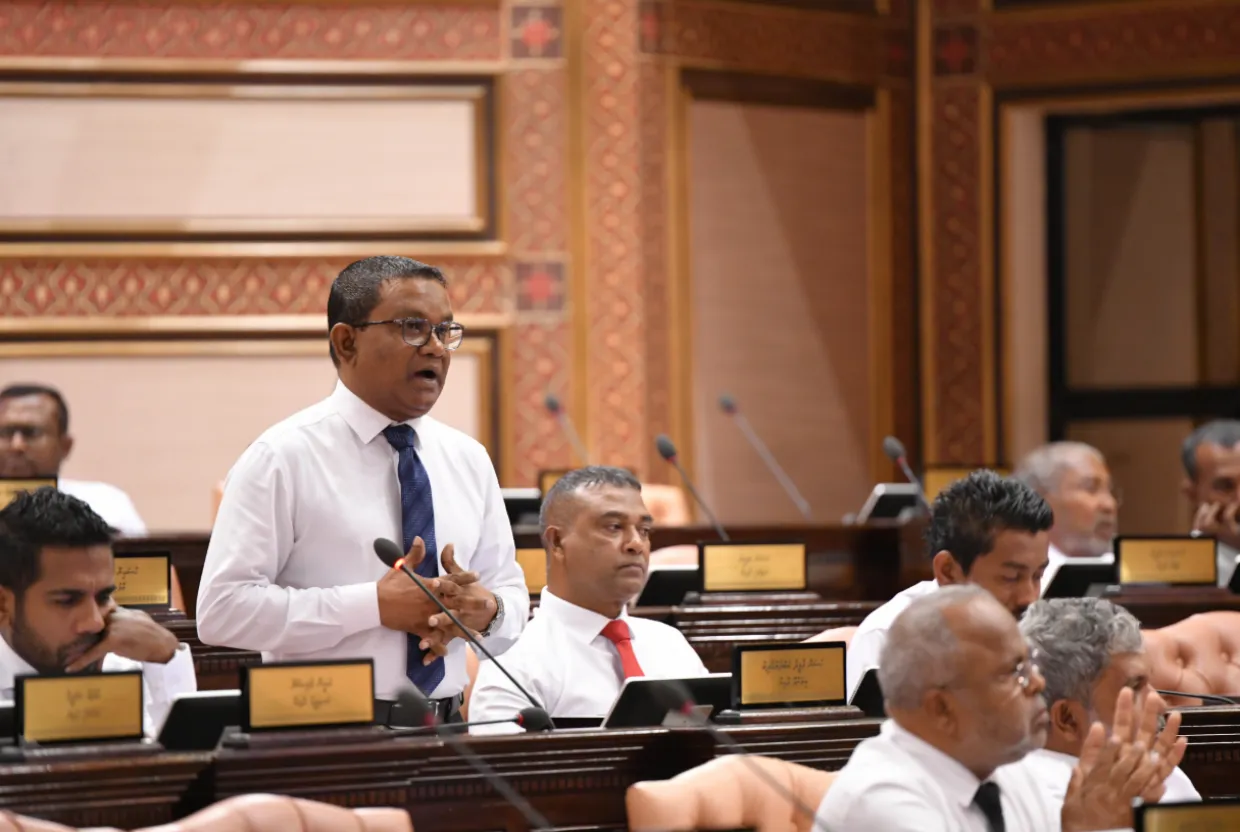 ނިލަންދޫ ދާއިރާގެ ޕީއެންސީ މެންބަރު ހަސަން މުފީދު-- ފޮޓޯ/ މަޖިލިސް