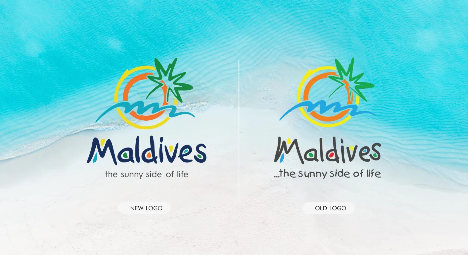 ވިޒިޓް މޯލްޑިވްސް އިން އާ ލޯގޯއަކާއި އާ ބްރޭންޑް އައިޑެންޓިޓީއެއް