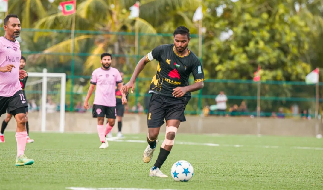 އެސްޕީ އާއި އެމްޖީ ފުޓްބޯޅަ ޓީމު ވާދަކުރި މެޗުގެ ތެރެއިން... ފޮޓޯ: އެމްޖީ ސްޕޯޓްސް ކުލަބު / މަލީހު ރަޝީދު