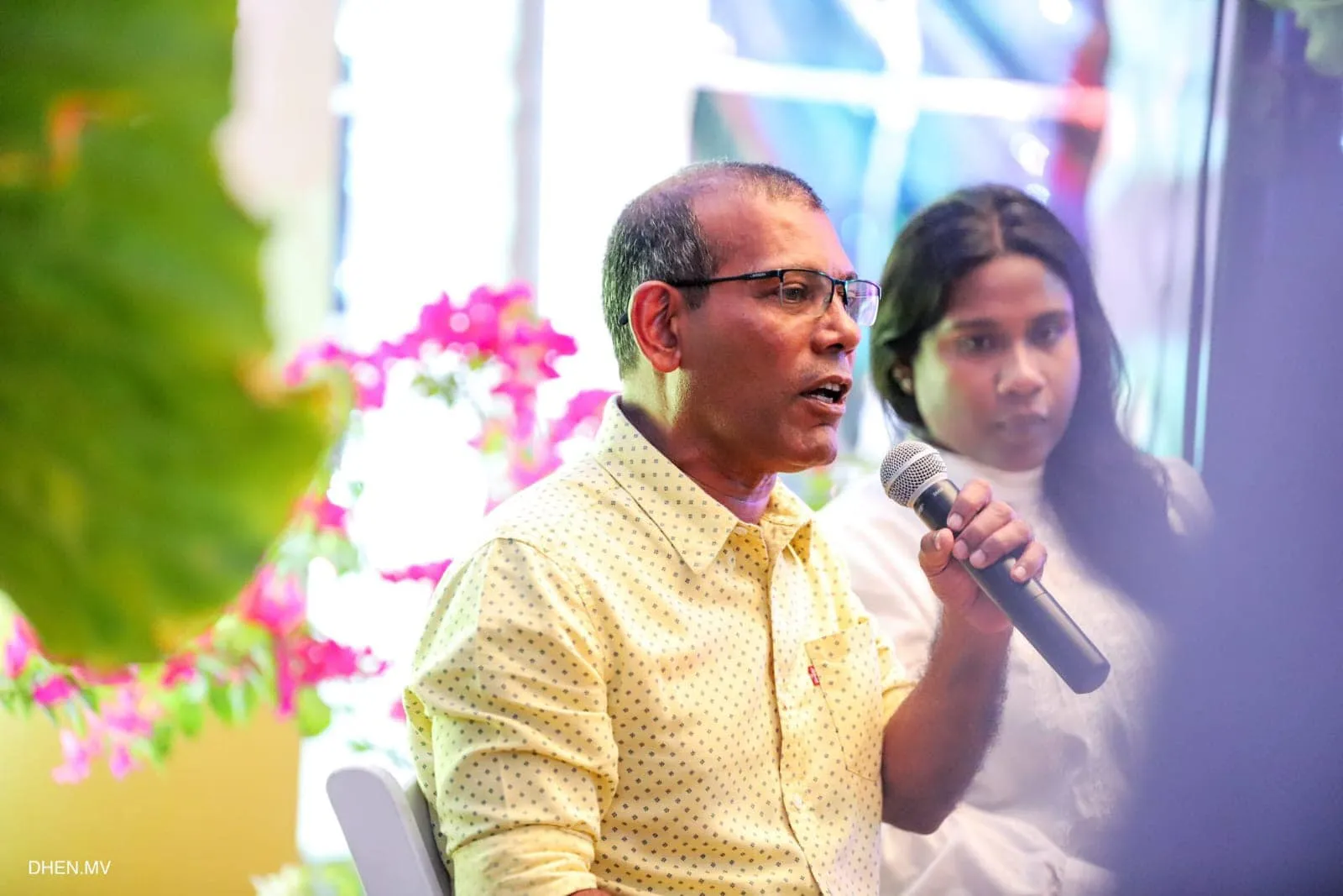 Speaker Mohamed Nasheed at a rally. Picture: Mohamed Nasheed Facebook page