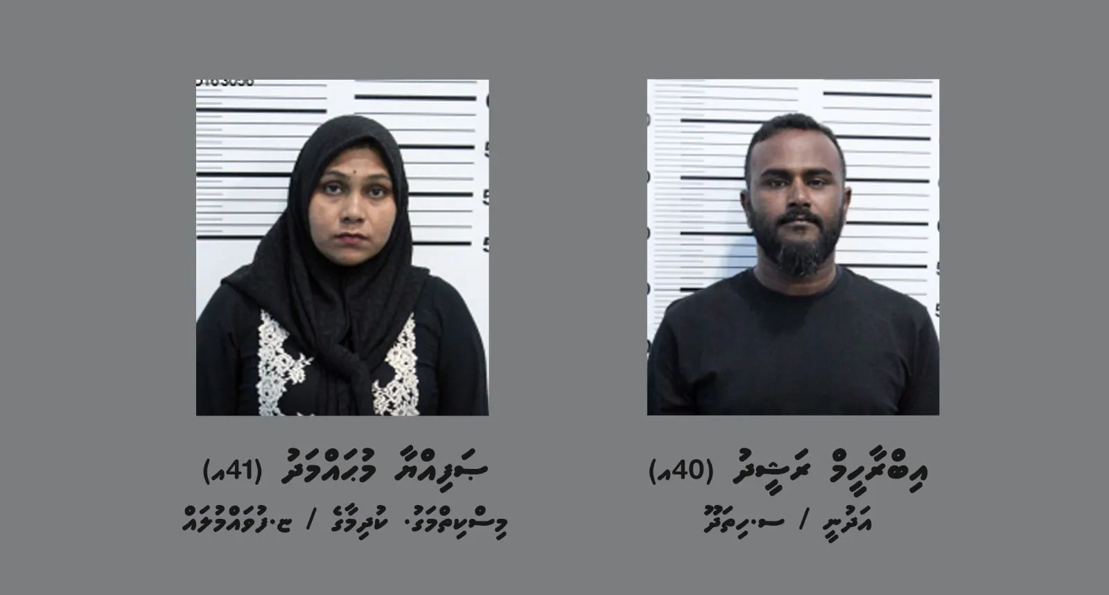 މަސްތުވާތަކެއްޗާއެކު ހައްޔަރު ކުރި ދެމީހުން: ފޮޓޯ/ ޕޮލިސް