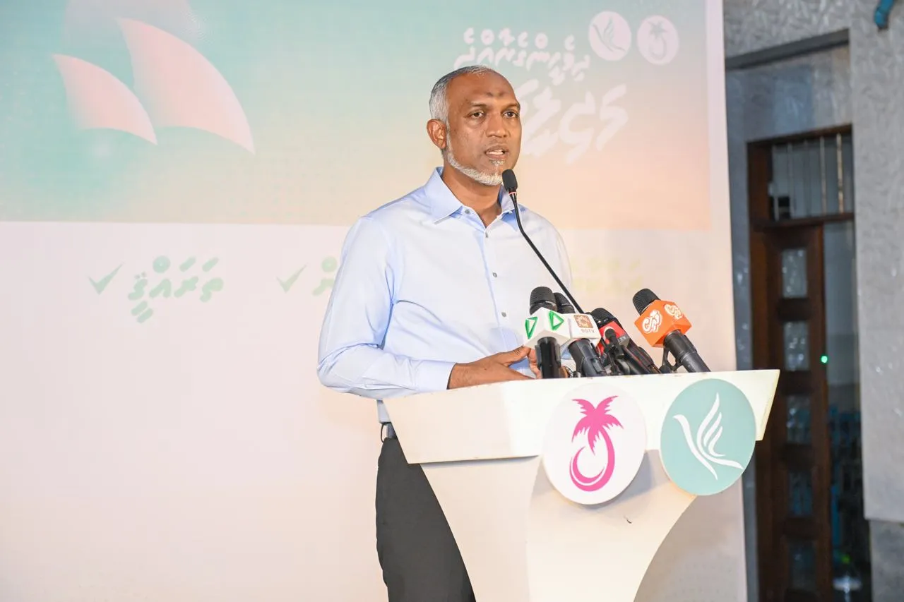 ރައީސް ޑރ.މުޙައްމަދު މުޢިއްޒު-- ފޮޓޯ: ޕީޕީއެމް/ޕީއެންސީ