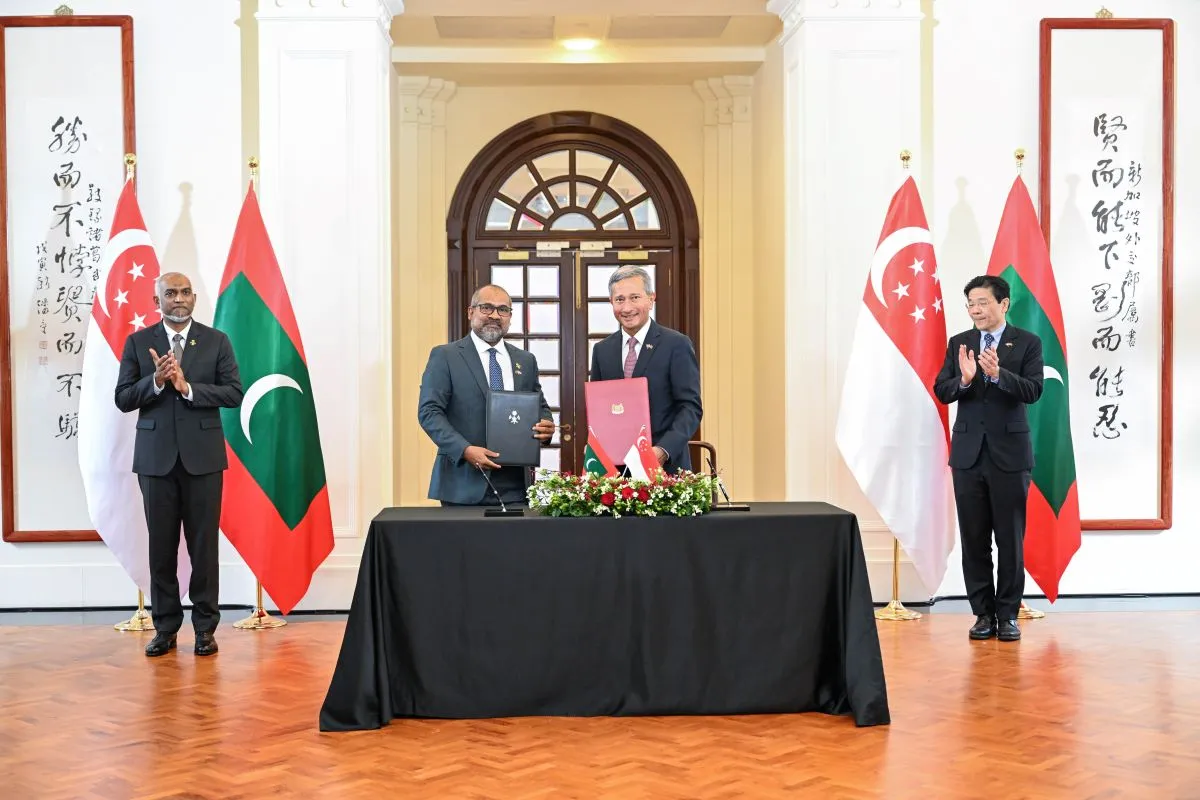 The signing of three key MoU's (Photo/President's Office)