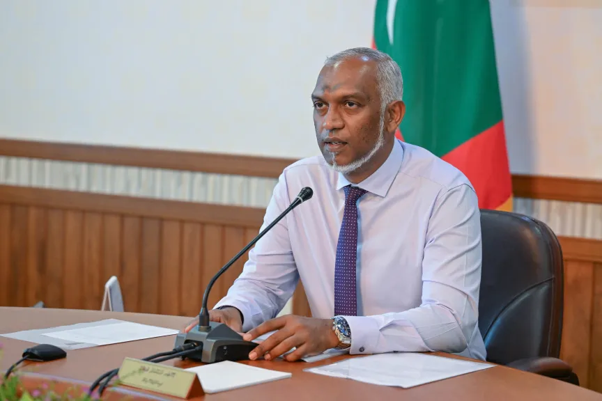 ރައީސުލްޖުމްހޫރިއްޔާ ޑރ. މުޙައްމަދު މުޢިއްޒު -- ފޮޓޯ: ރައީސް އޮފީސް
