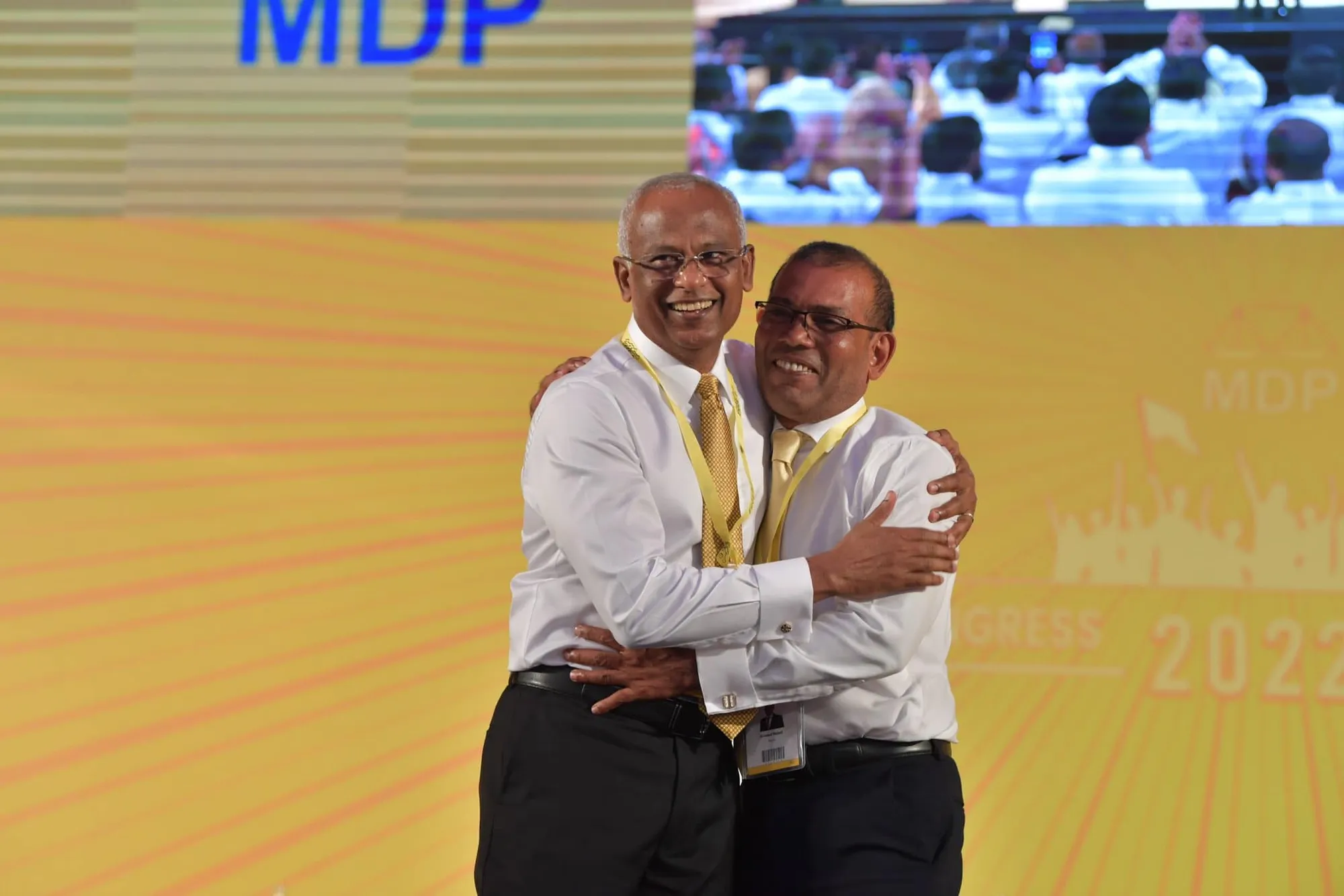 Former President Mohamed Nasheed and Former President Ibrahim Mohamed Solih (Photo/MDP)