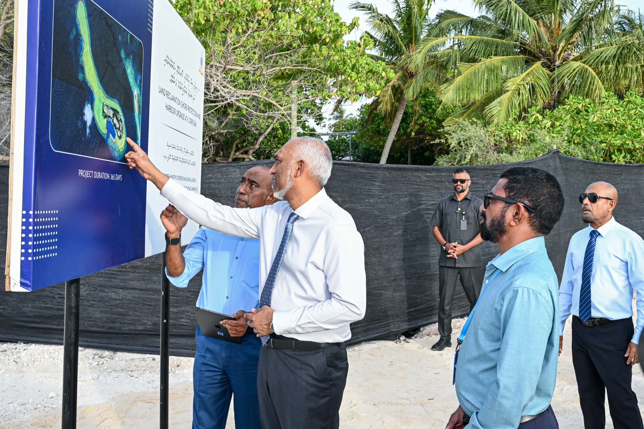 ކ. ގިރިފުށީގެ ބިން ހިއްކުމުގެ މަޝްރޫޢު ކުރިއަށްދާ ގޮތް ރައީސުލްޖުމްހޫރިއްޔާ ބައްލަވާލައްވައިފި