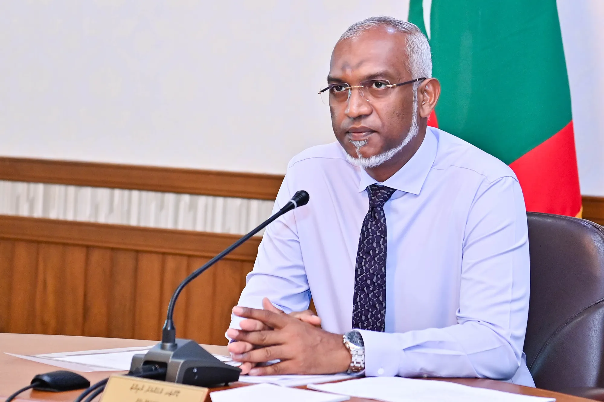 ރައީސް ޑރ.މުހައްމަދު މުއިއްޒު-- ފޮޓޯ: ރައީސް އޮފީސް
