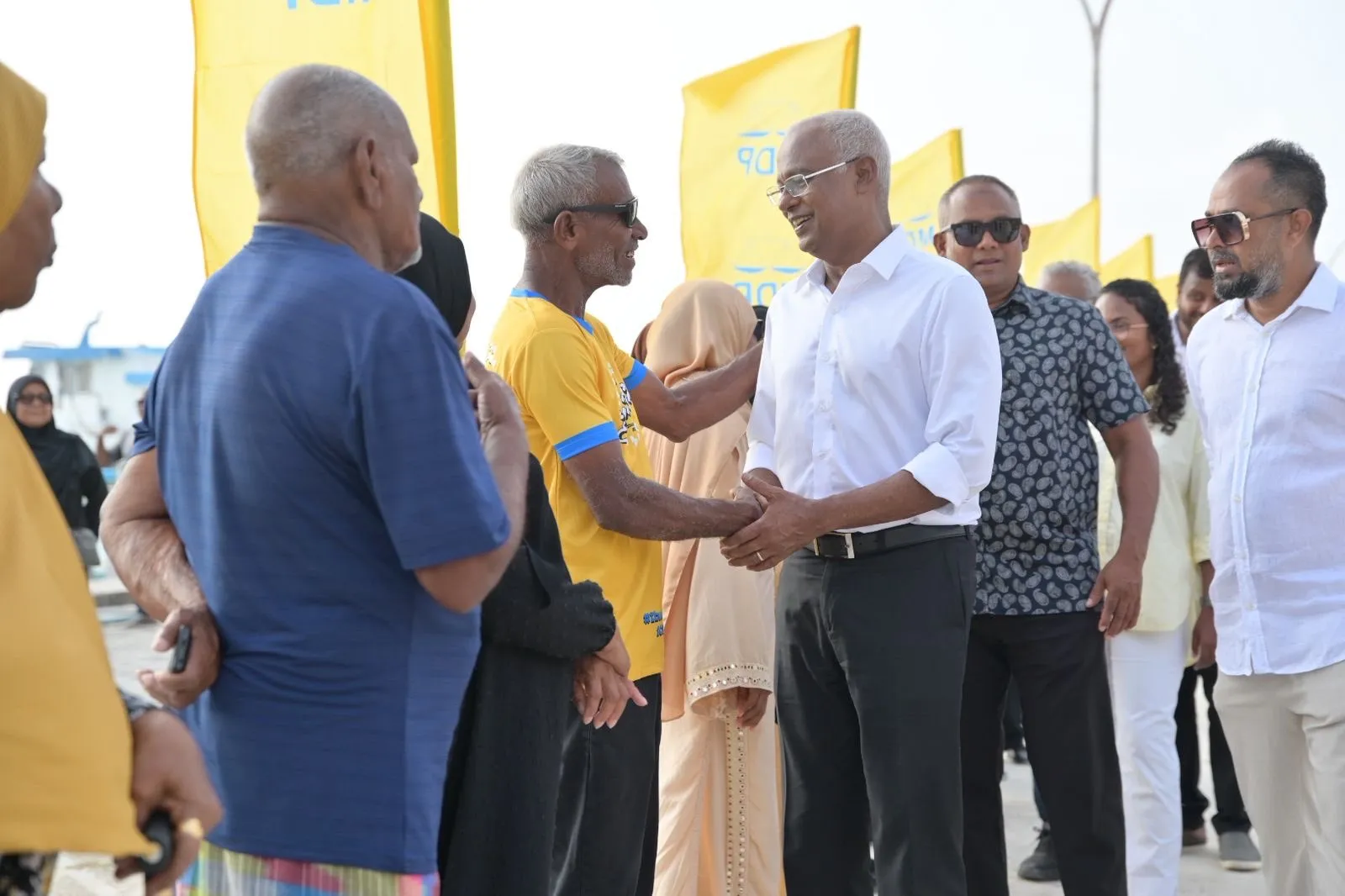 ރައީސް ސޯލިހް ކުރެންދޫއަށް ވަޑައިގަތުން