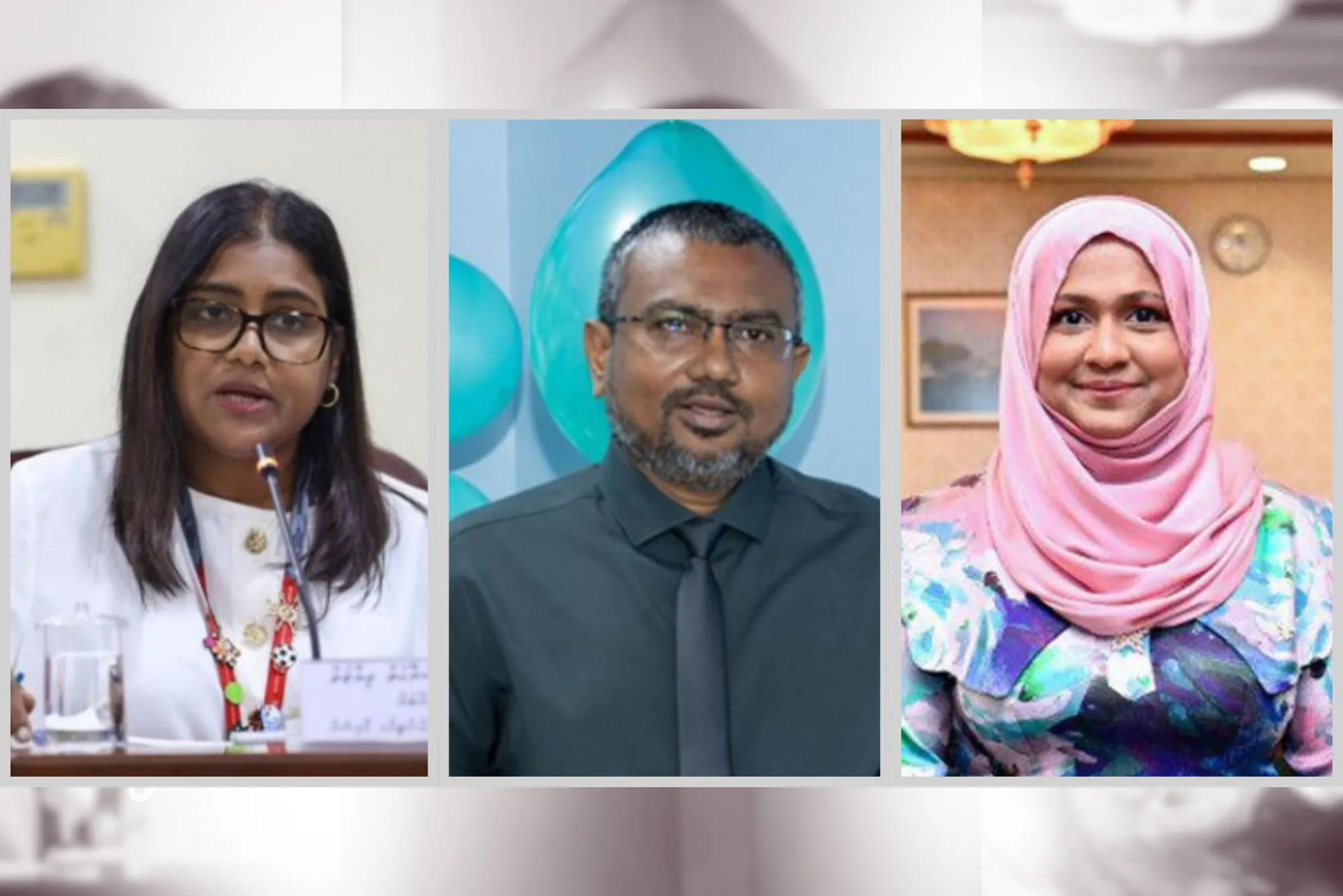 މީޑިއާ ކޮމިޝަނަށް އައްޔަނުކުރެއްވި ތިން ބޭފުޅުން