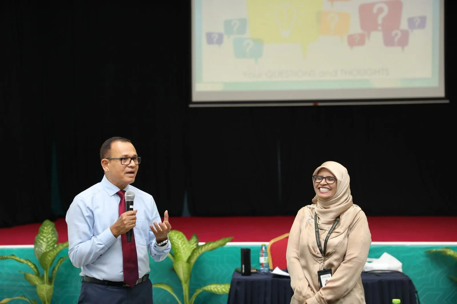 Minister of Cities, Local Government, and Public Works, Adam Shareef Umar at the workshop on Tuesday (Photo/ Minister Adam Shareef via X)