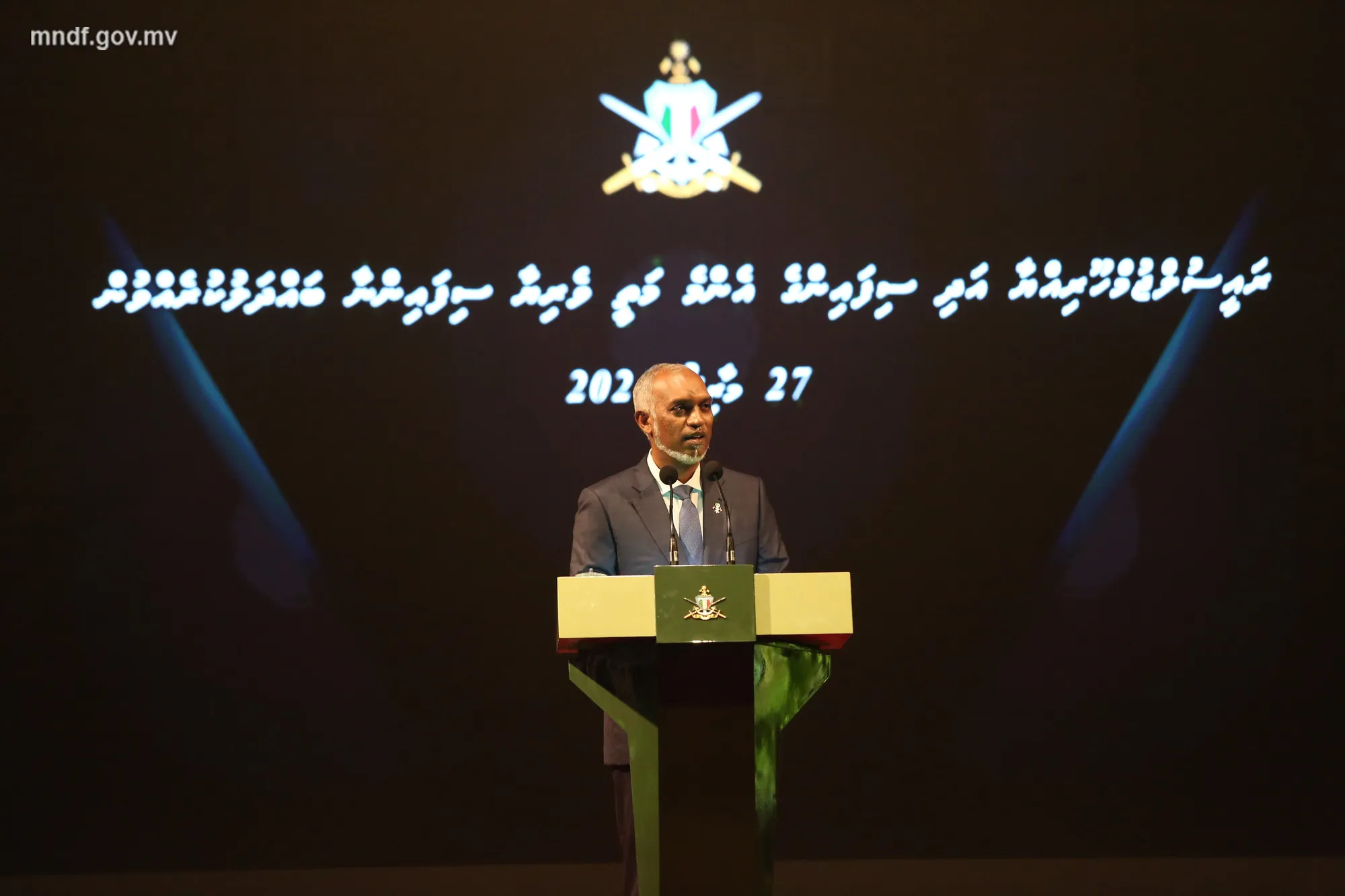 ރައީސް ޑރ.މުހައްމަދު މުއިއްޒު-- ފޮޓޯ: އެމްއެންޑީއެފް