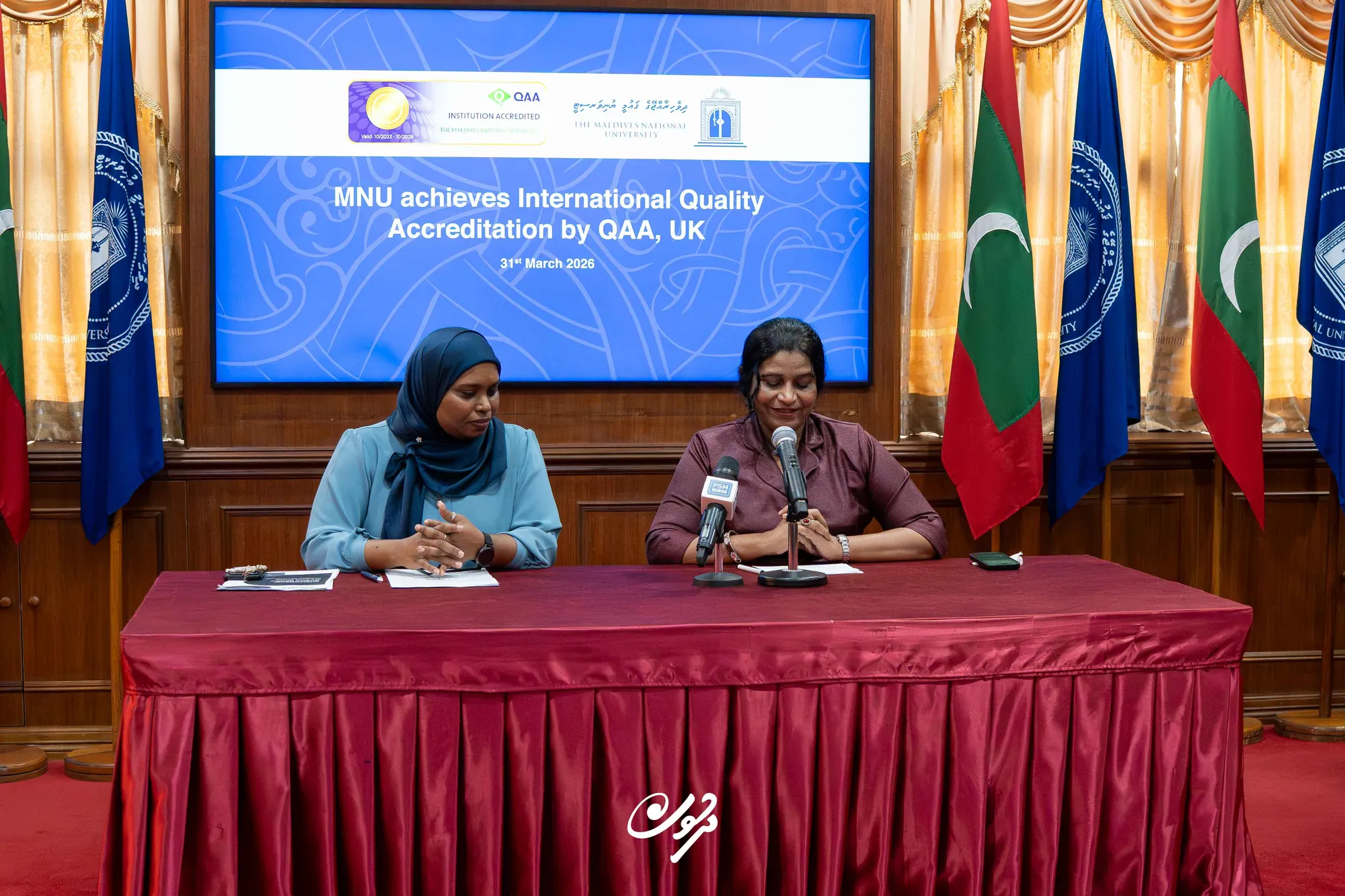 މިއަދު އެމްއެންޔޫއިން ބޭއްވި ނޫސްވެރިންގެ ބައްދަލުވުމުގެ ތެރެއިން - ފޮޓޯ: ދުވަސް
