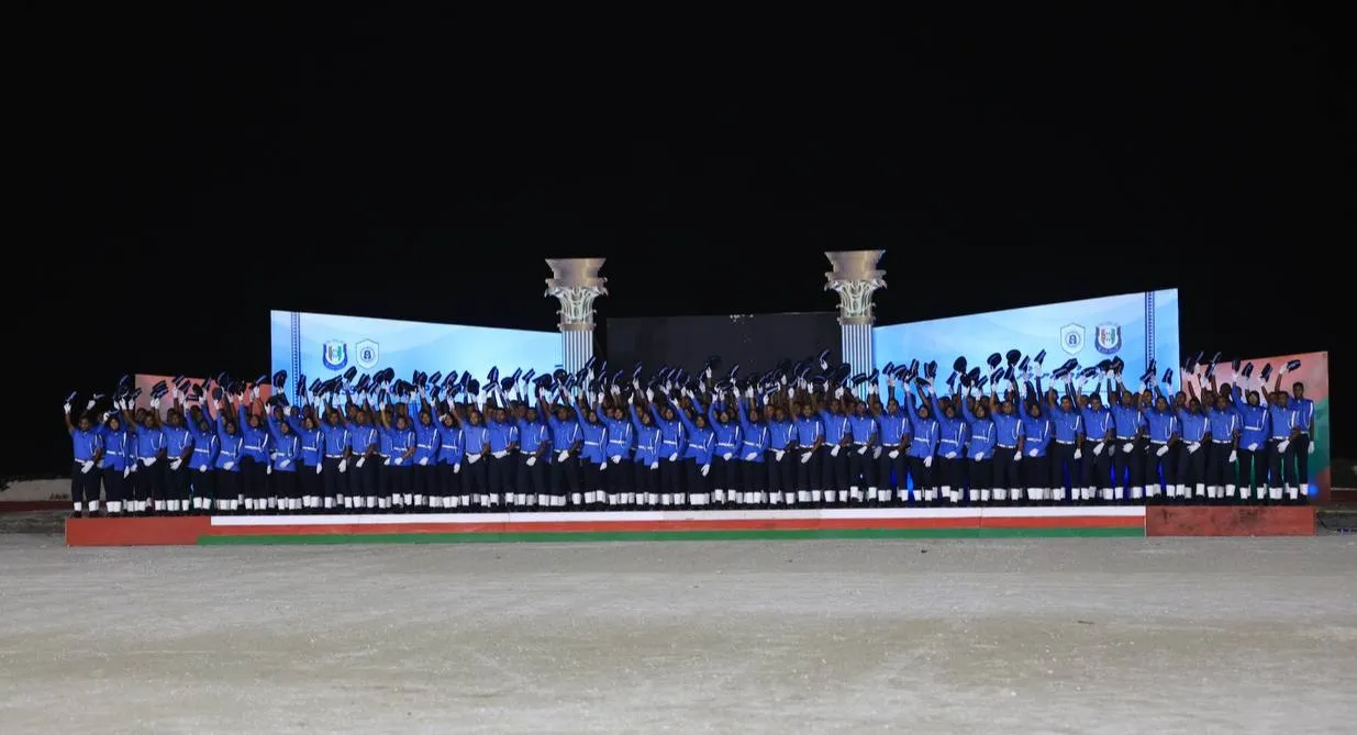 ފުލުހުންގެ އަސާސީ ތަމްރީން ކޯސް ނިންމި ފުލުހުން-- ފޮޓޯ: ޕޮލިސް